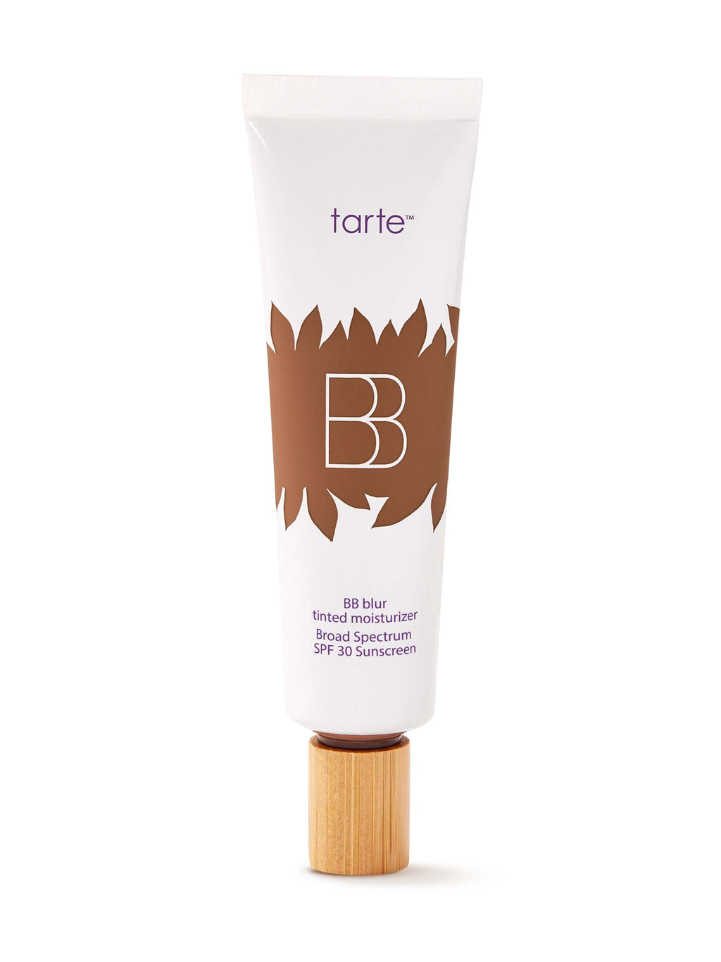 Tarte BB cream tube on a white background