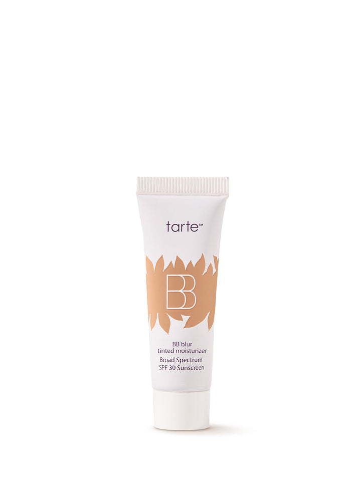 Tarte BB Blur Broad Spectrum SPF 30 sunscreen tube on a white background