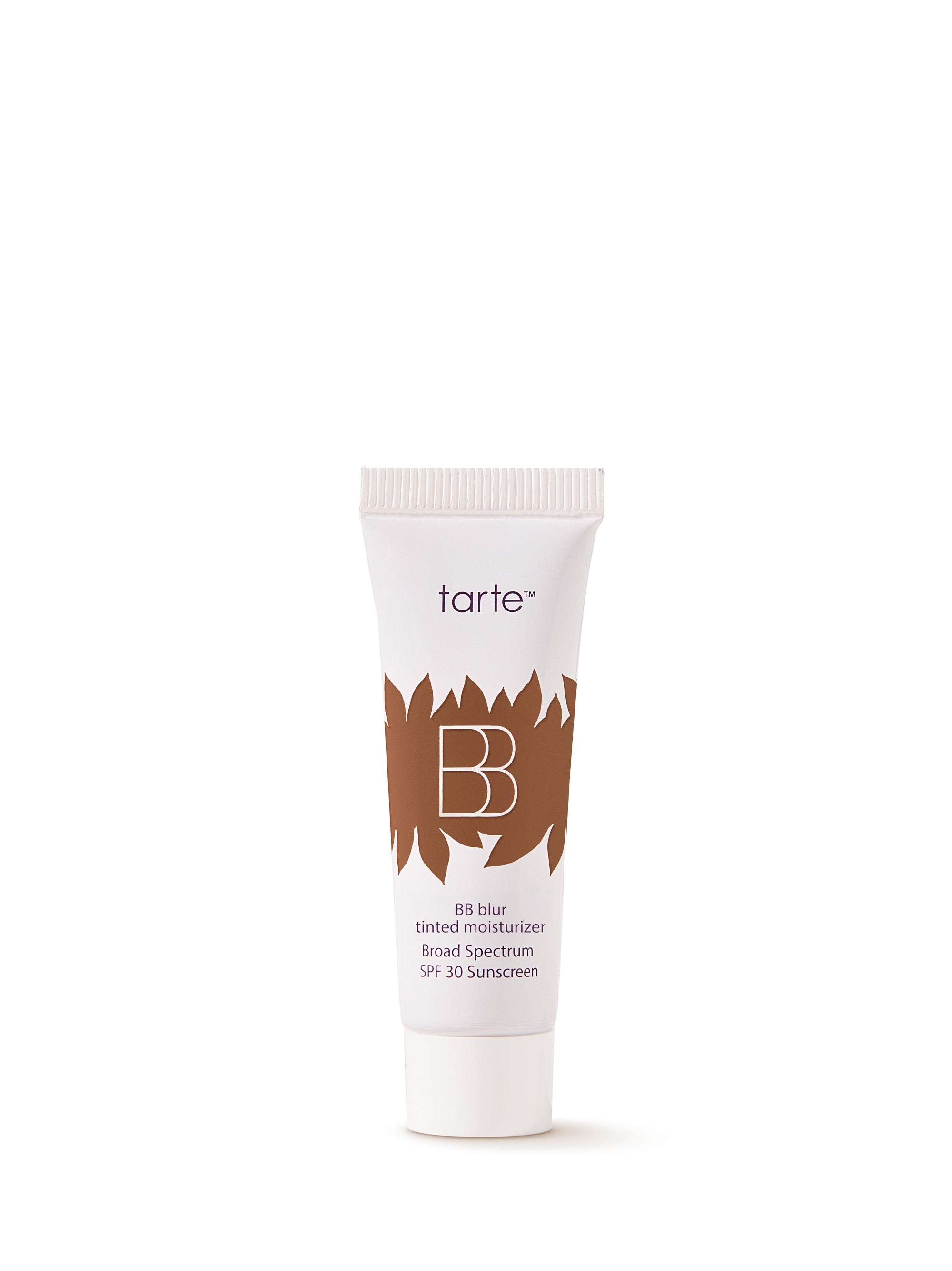 Tarte BB Blur Broad Spectrum SPF 30 sunscreen tube on a white background