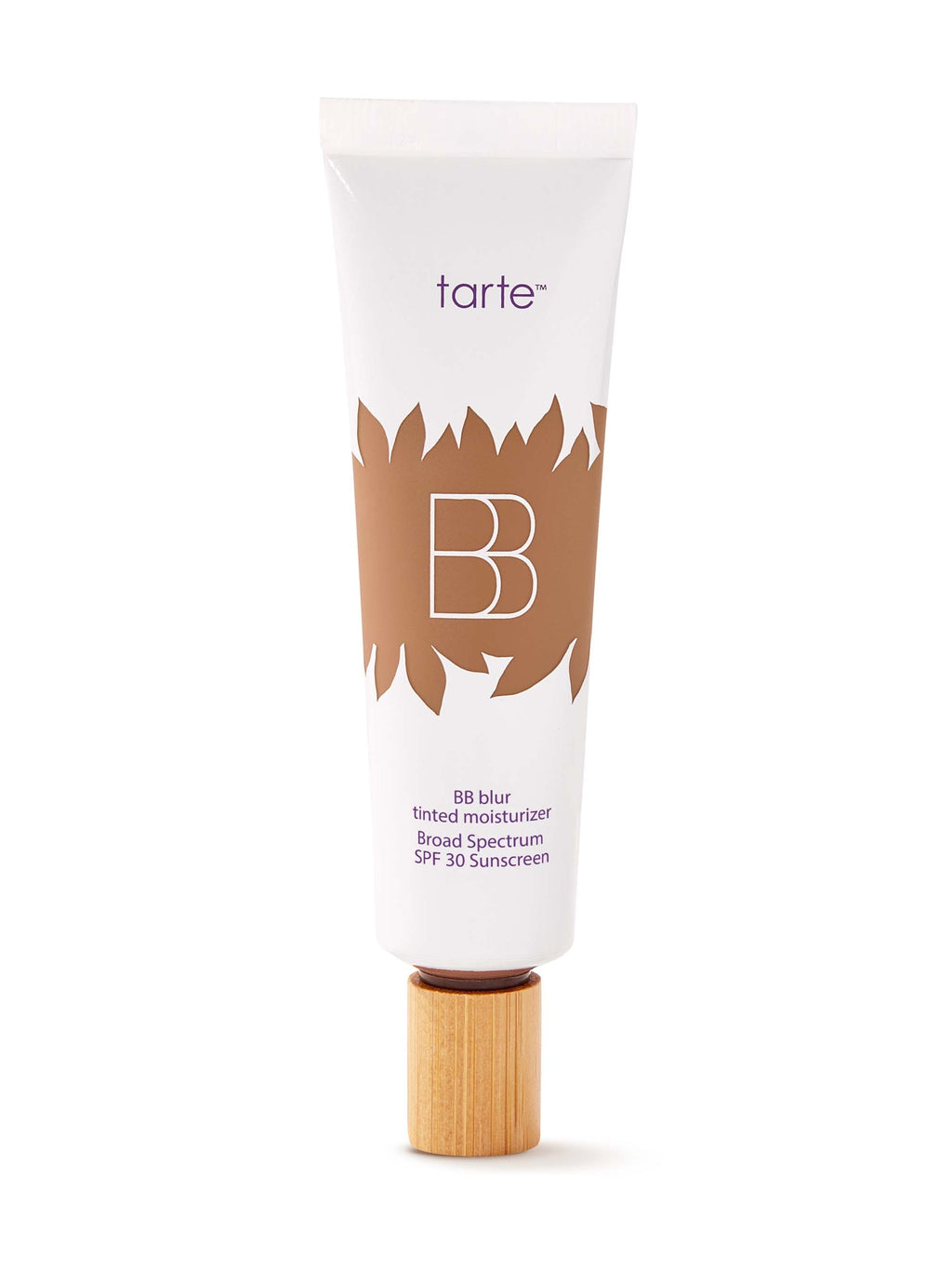 Tarte BB cream tube on a white background