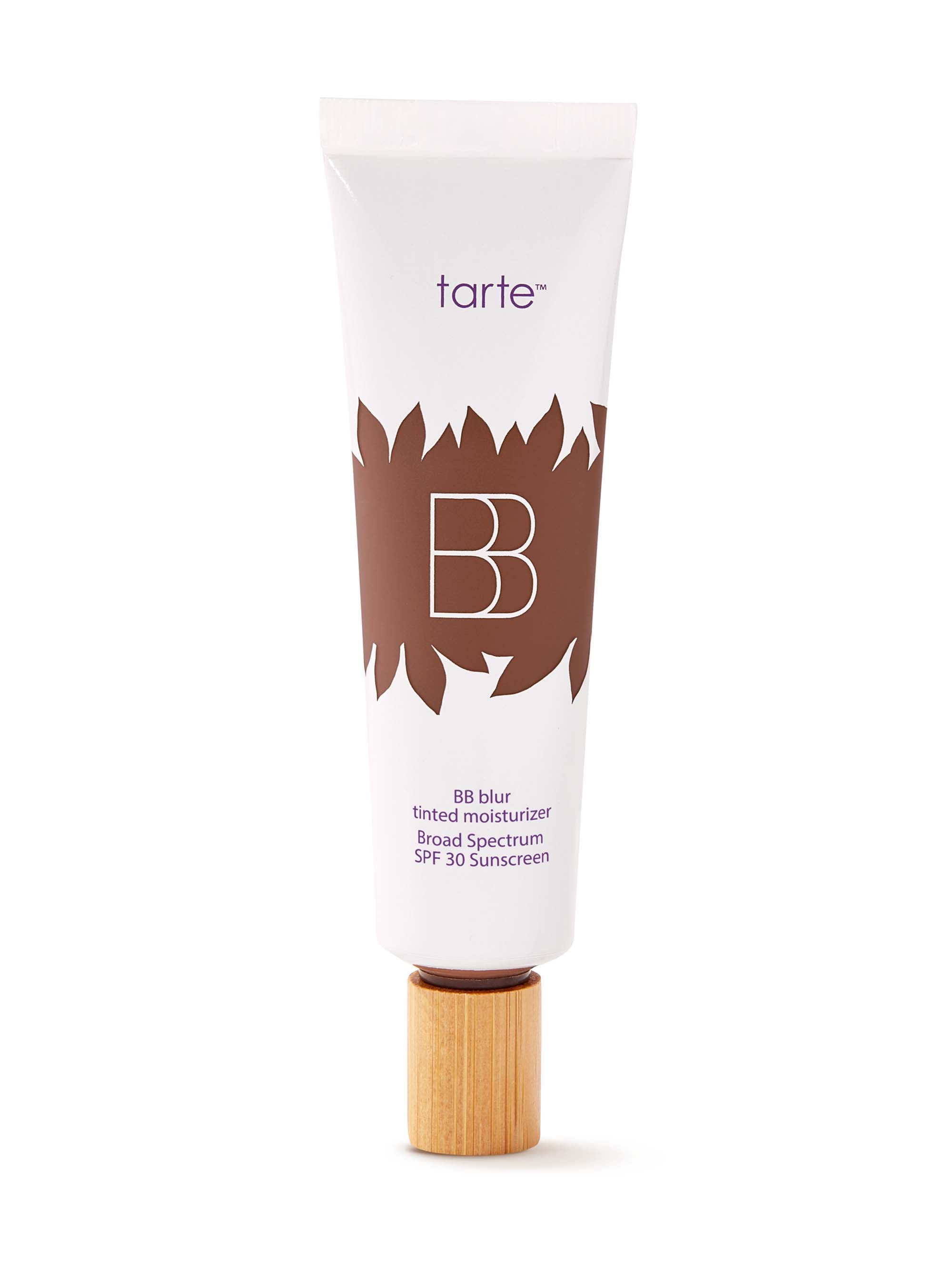Tarte BB cream tube on a white background