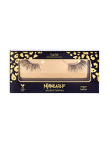 Tarte Maneater vegan lashes packaging with leopard print design on a white background