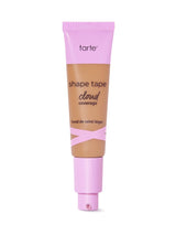 Tarte shape tape cloud cream foundation tube with pink cap on a white background
