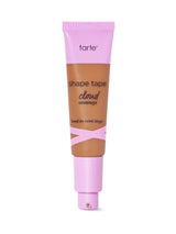 Tarte shape tape cloud cream foundation tube with pink cap on a white background