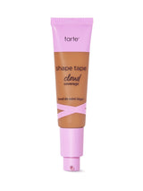 Tarte shape tape cloud cream foundation tube with pink cap on a white background