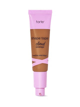 Tarte shape tape cloud cream foundation tube with pink cap on a white background