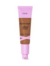 Tarte shape tape cloud cream foundation tube with pink cap on a white background