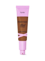 Tarte shape tape cloud cream foundation tube with pink cap on a white background