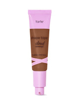 Tarte shape tape cloud cream foundation tube with pink cap on a white background