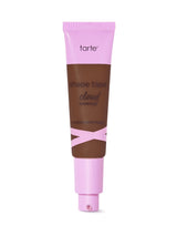 Tarte shape tape cloud cream foundation tube with pink cap on a white background