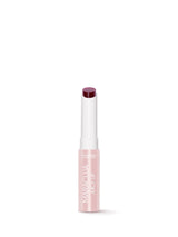 Lip balm with a white cap and pink body on a white background