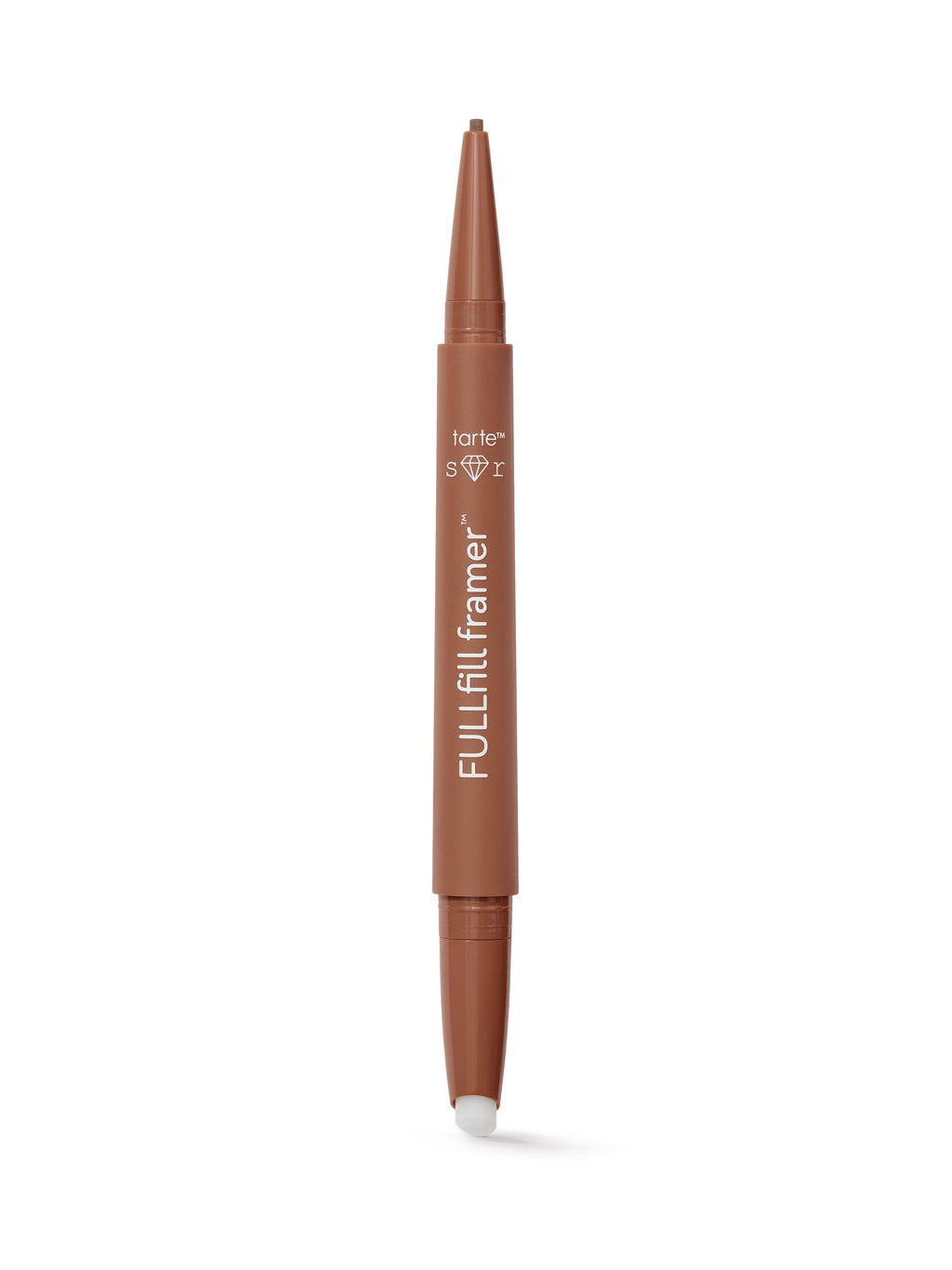 Brown eyeliner pen with 'tarte' branding on a white background