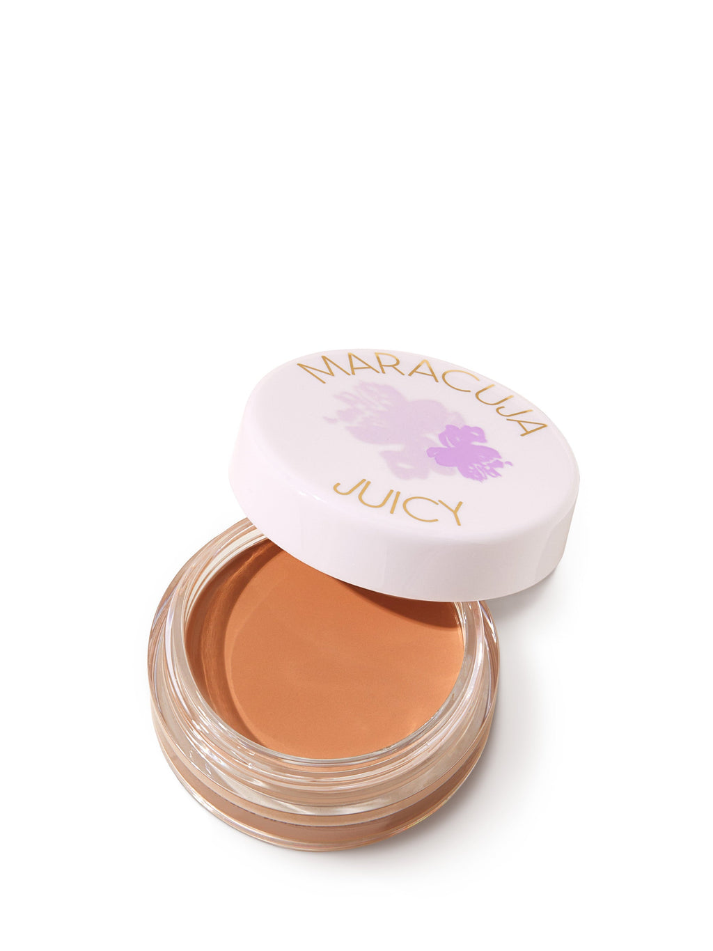 Cosmetic product with 'Maracuja Juicy' branding on a white background