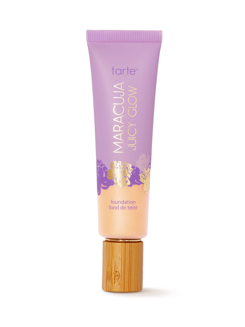 Tarte Maracuja Juicy Glow foundation tube on a white background