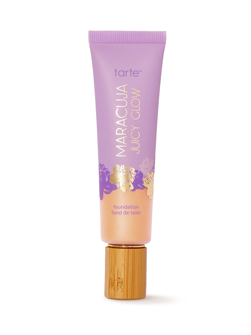 Tarte Maracuja Juicy Glow foundation tube on a white background