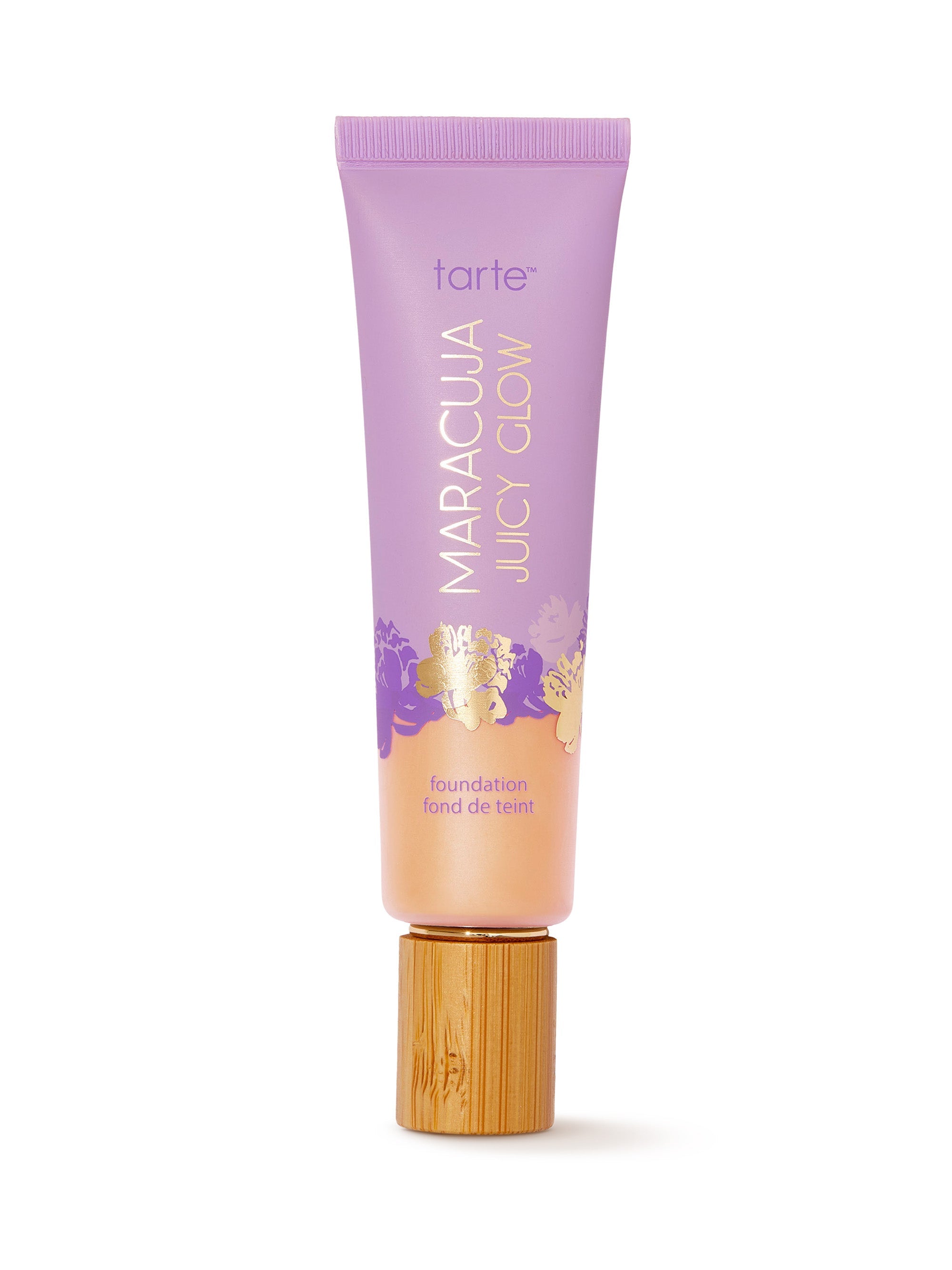 Tarte Maracuja Juicy Glow foundation tube on a white background