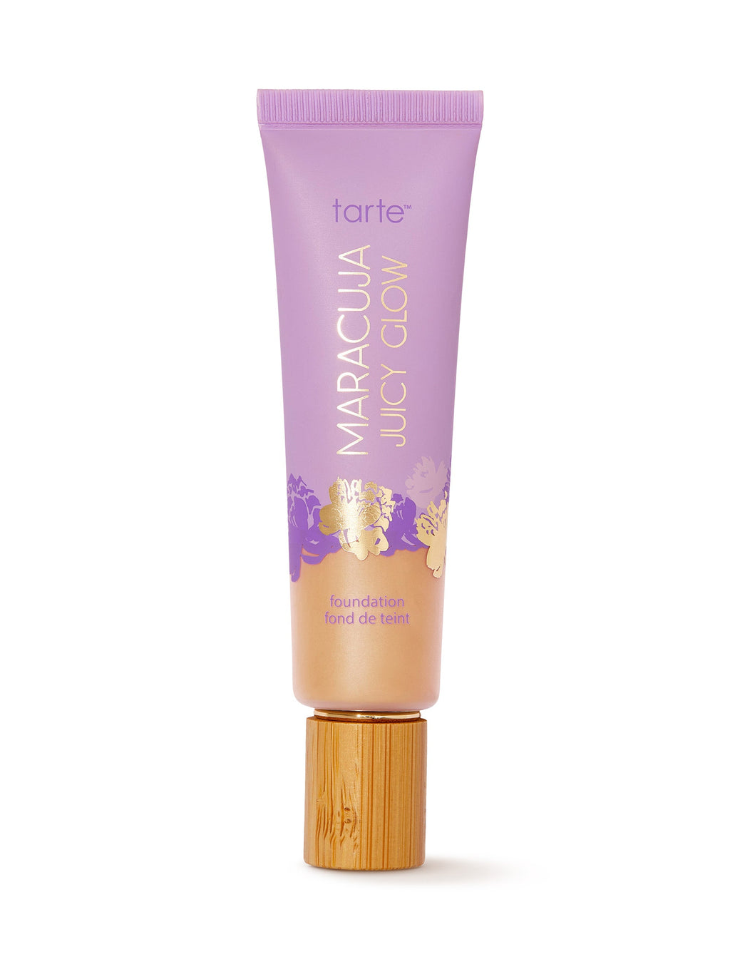 Tarte Maracuja Juicy Glow foundation tube on a white background