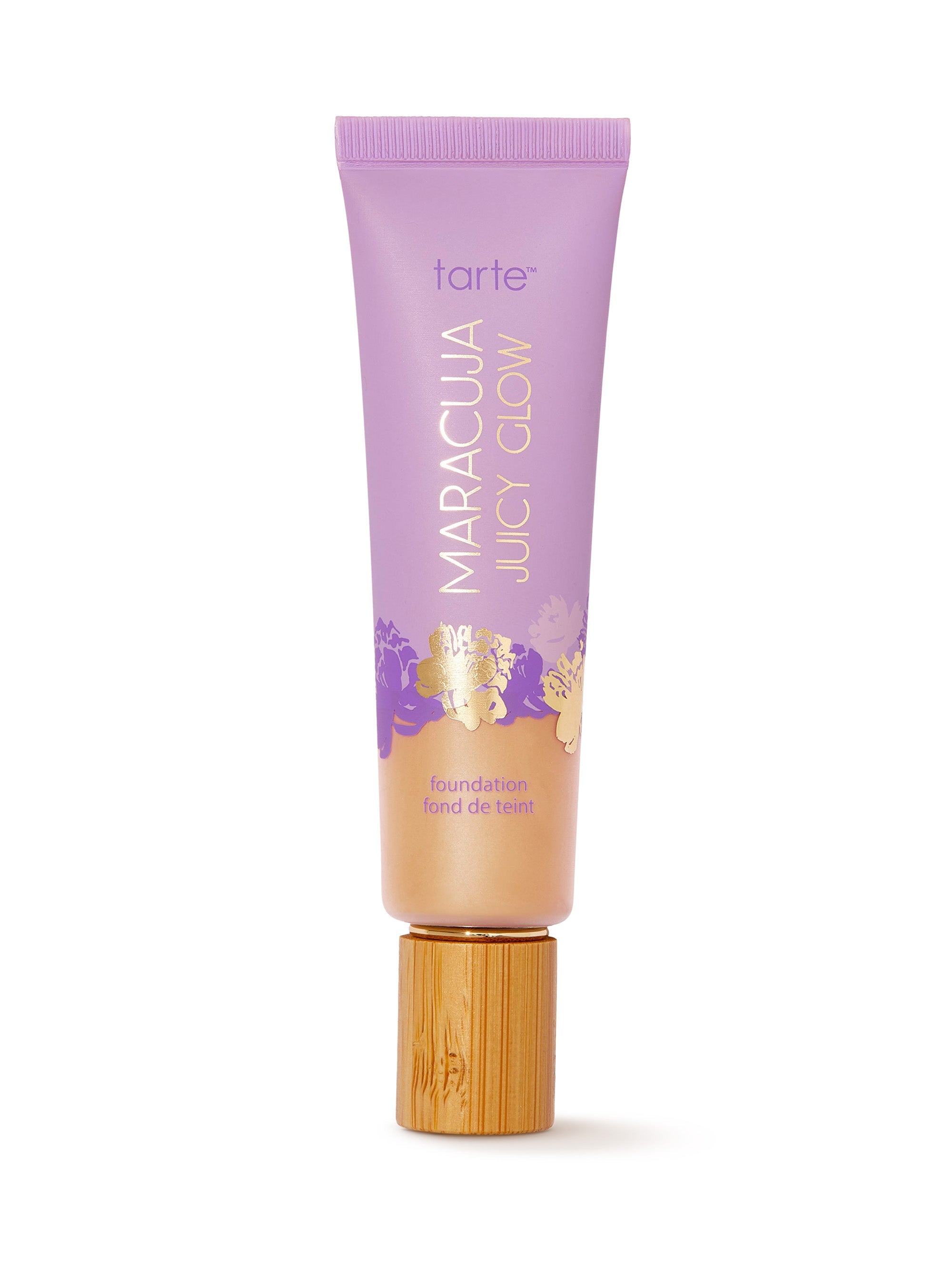 Tarte Maracuja Juicy Glow foundation tube on a white background