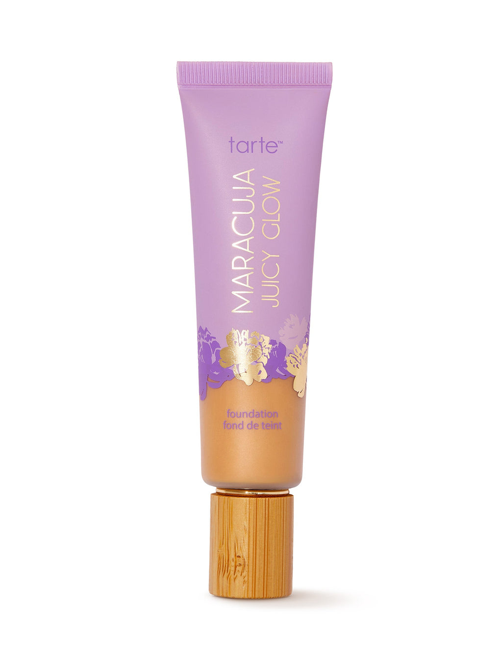 Tarte Maracuja Juicy Glow foundation tube on a white background