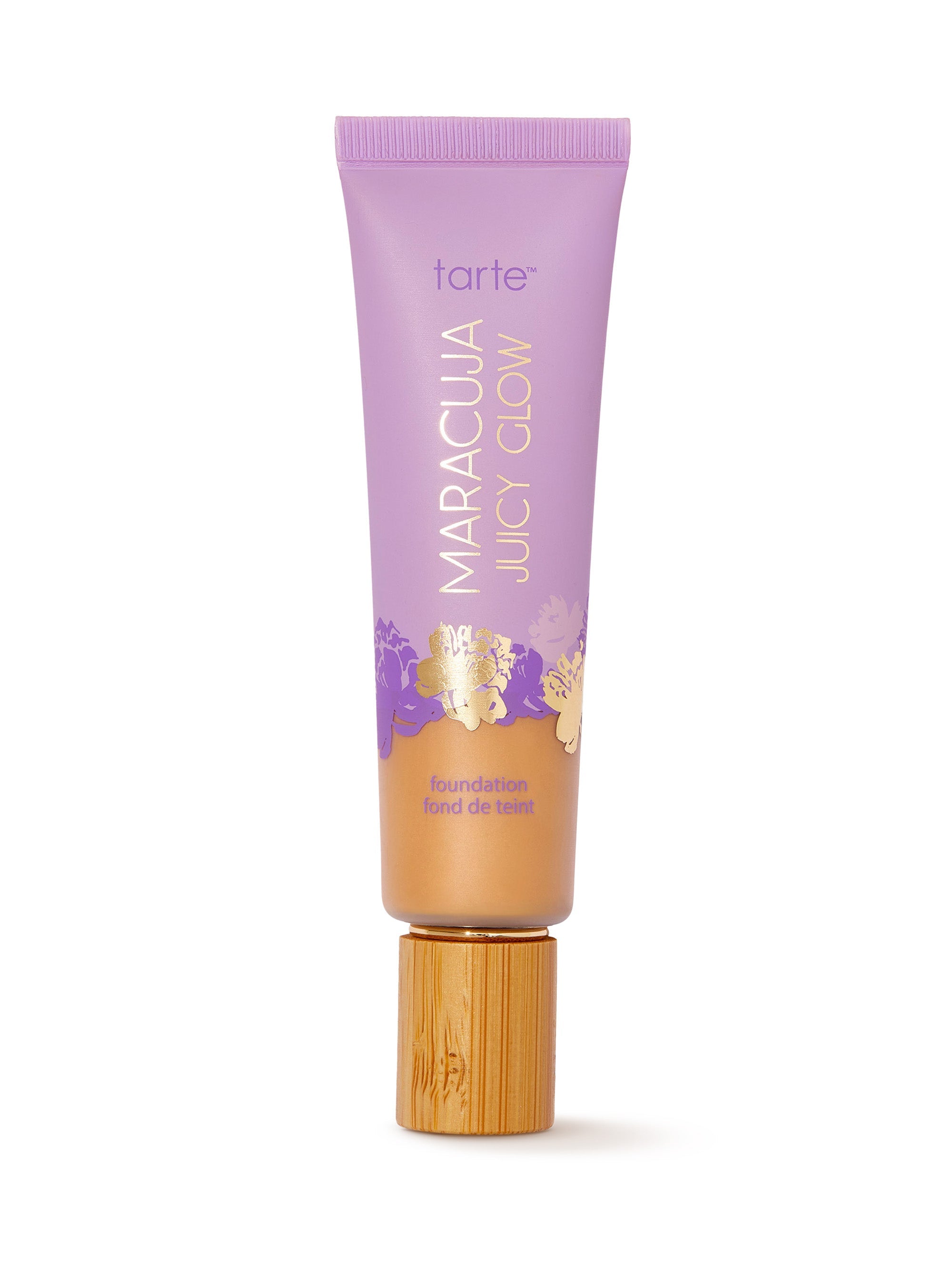 Tarte Maracuja Juicy Glow foundation tube on a white background
