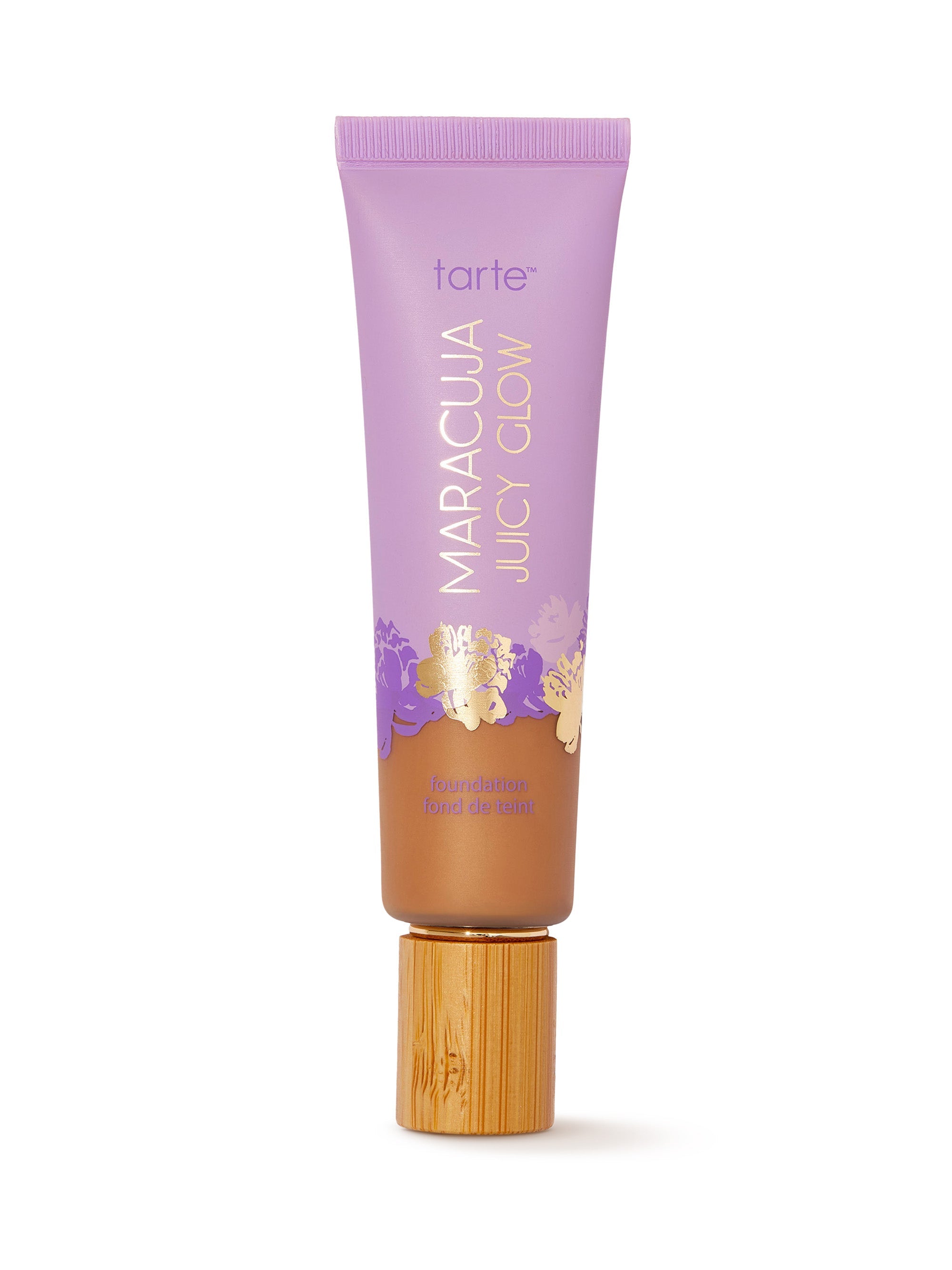 Tarte Maracuja Juicy Glow foundation tube on a white background
