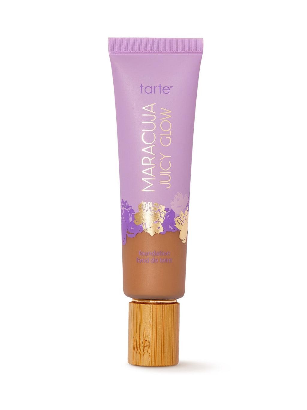 Tarte Maracuja Juicy Glow foundation tube on a white background