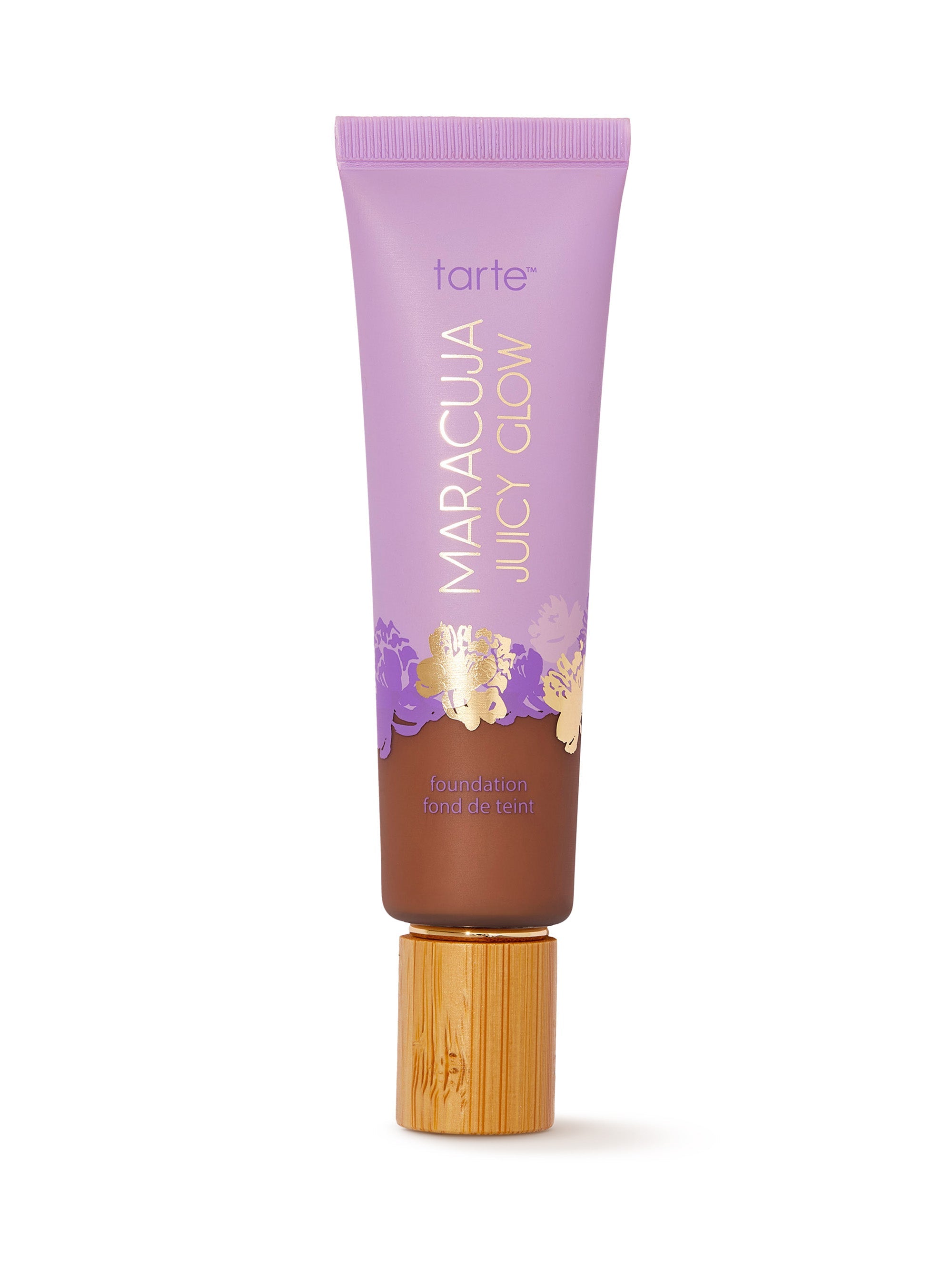 Tarte Maracuja Juicy Glow foundation tube on a white background