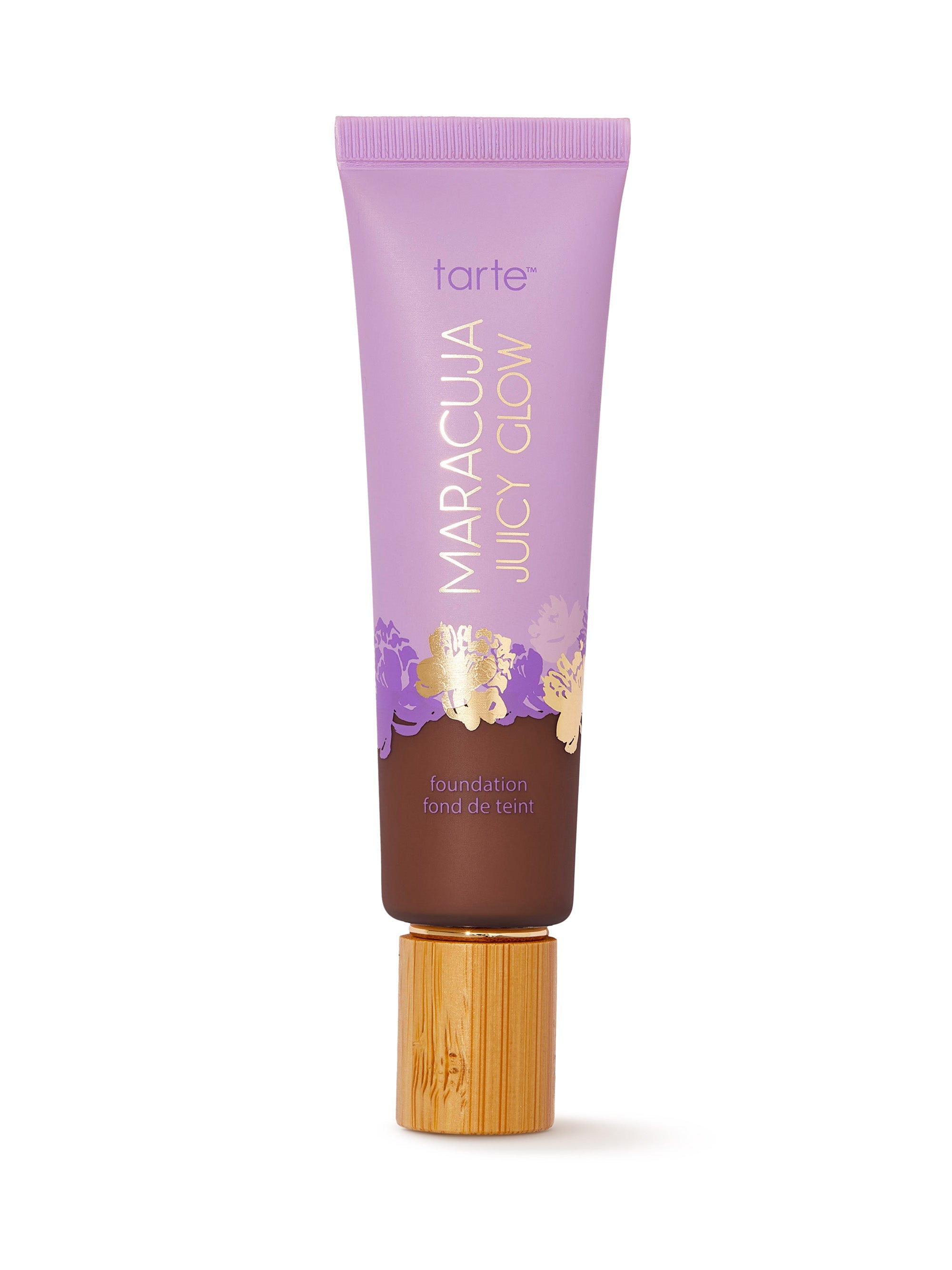 Tarte Maracuja Juicy Glow foundation tube on a white background