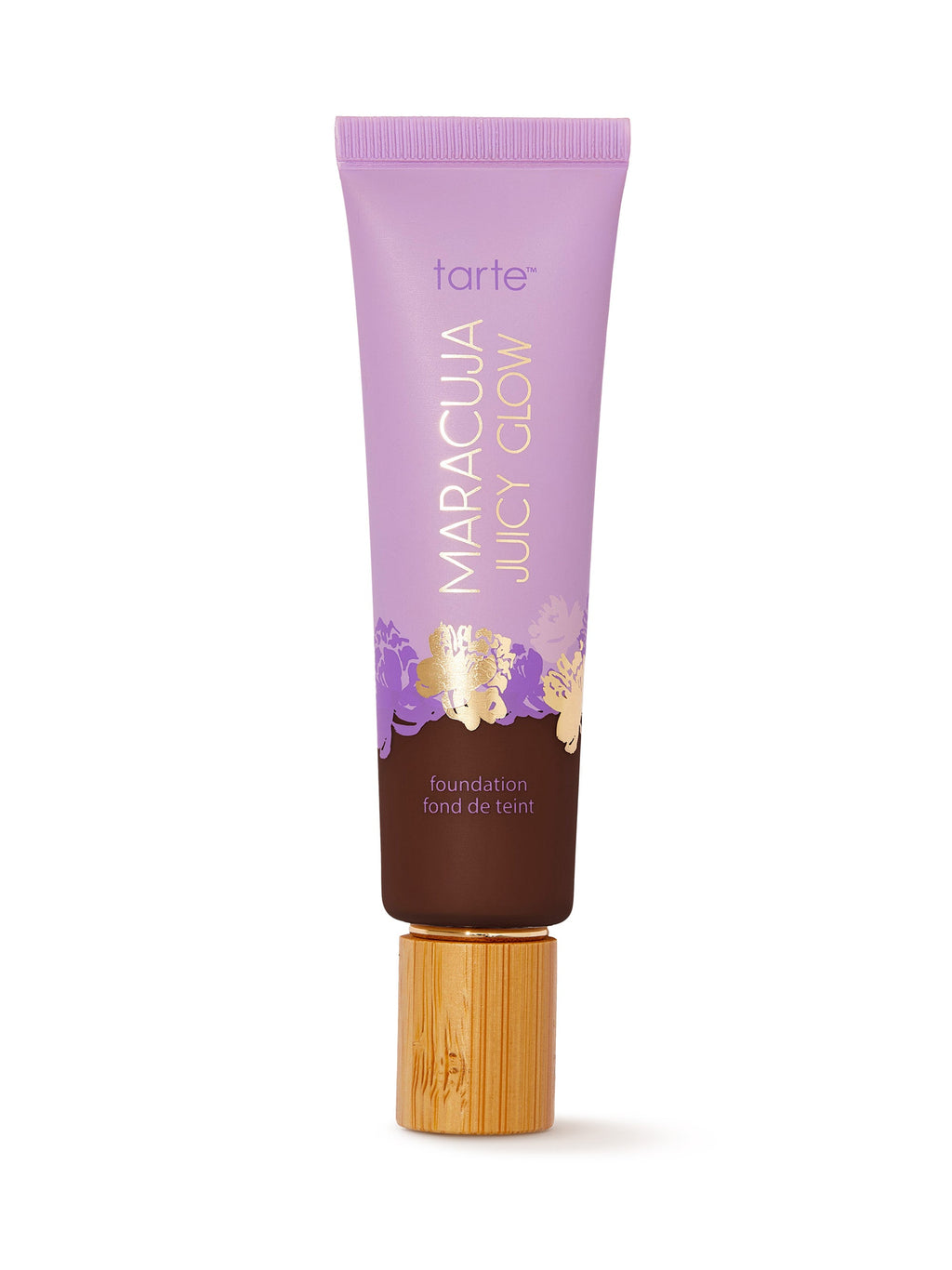 Tarte Maracuja Juicy Glow foundation tube on a white background