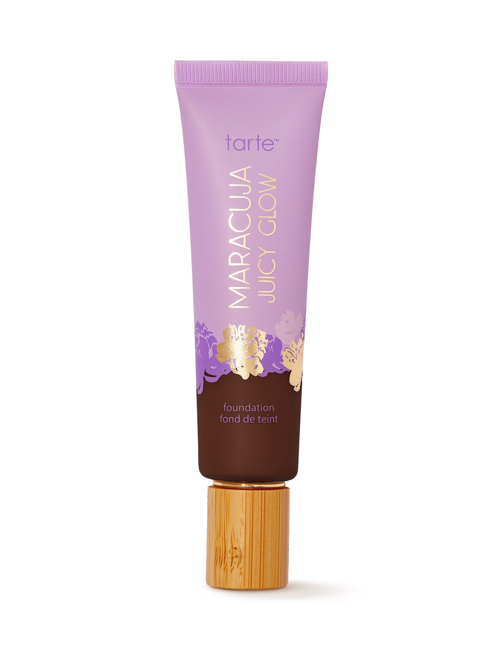 Tarte Maracuja Juicy Glow foundation tube on a white background