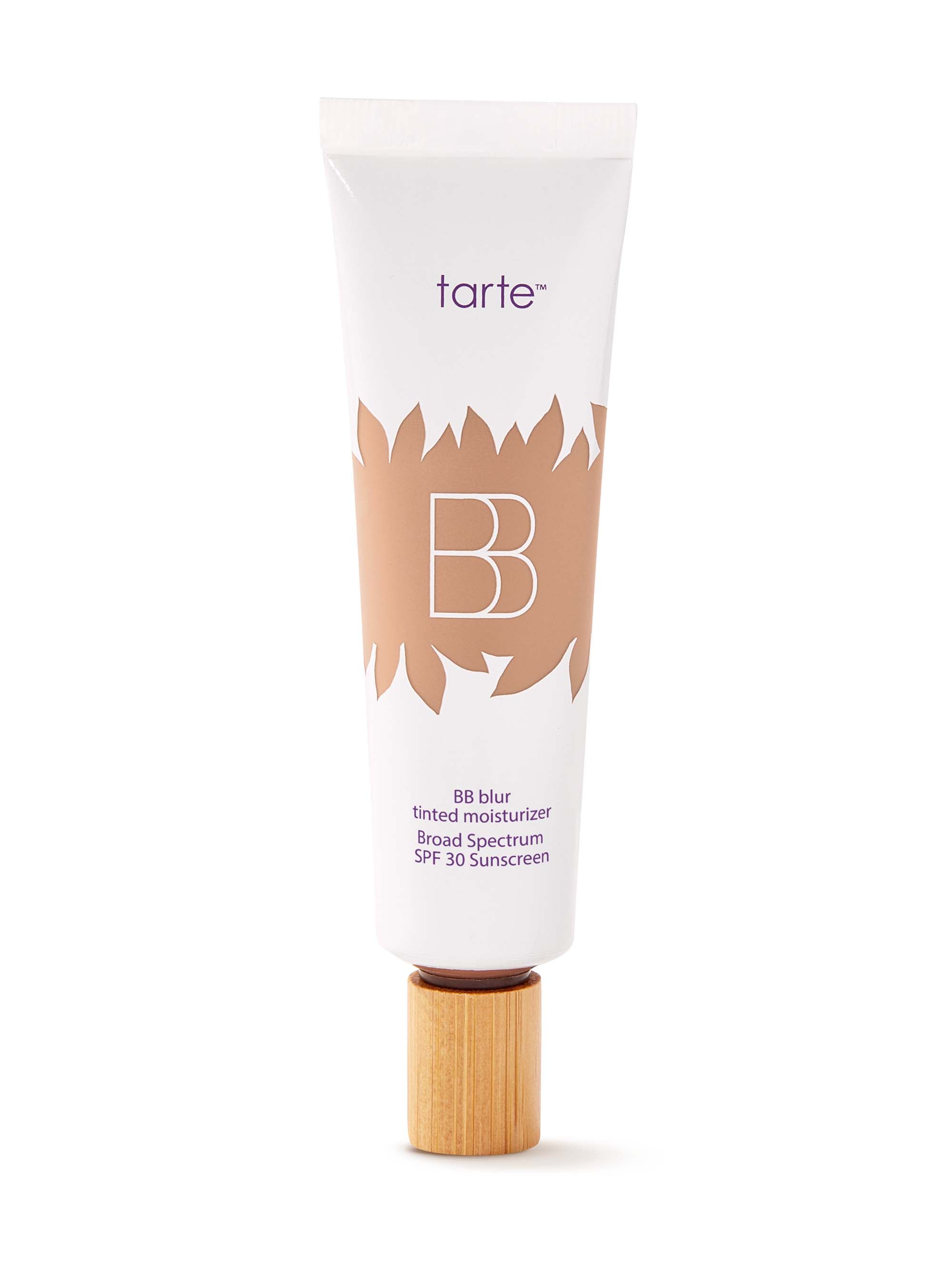 Tarte BB cream tube on a white background