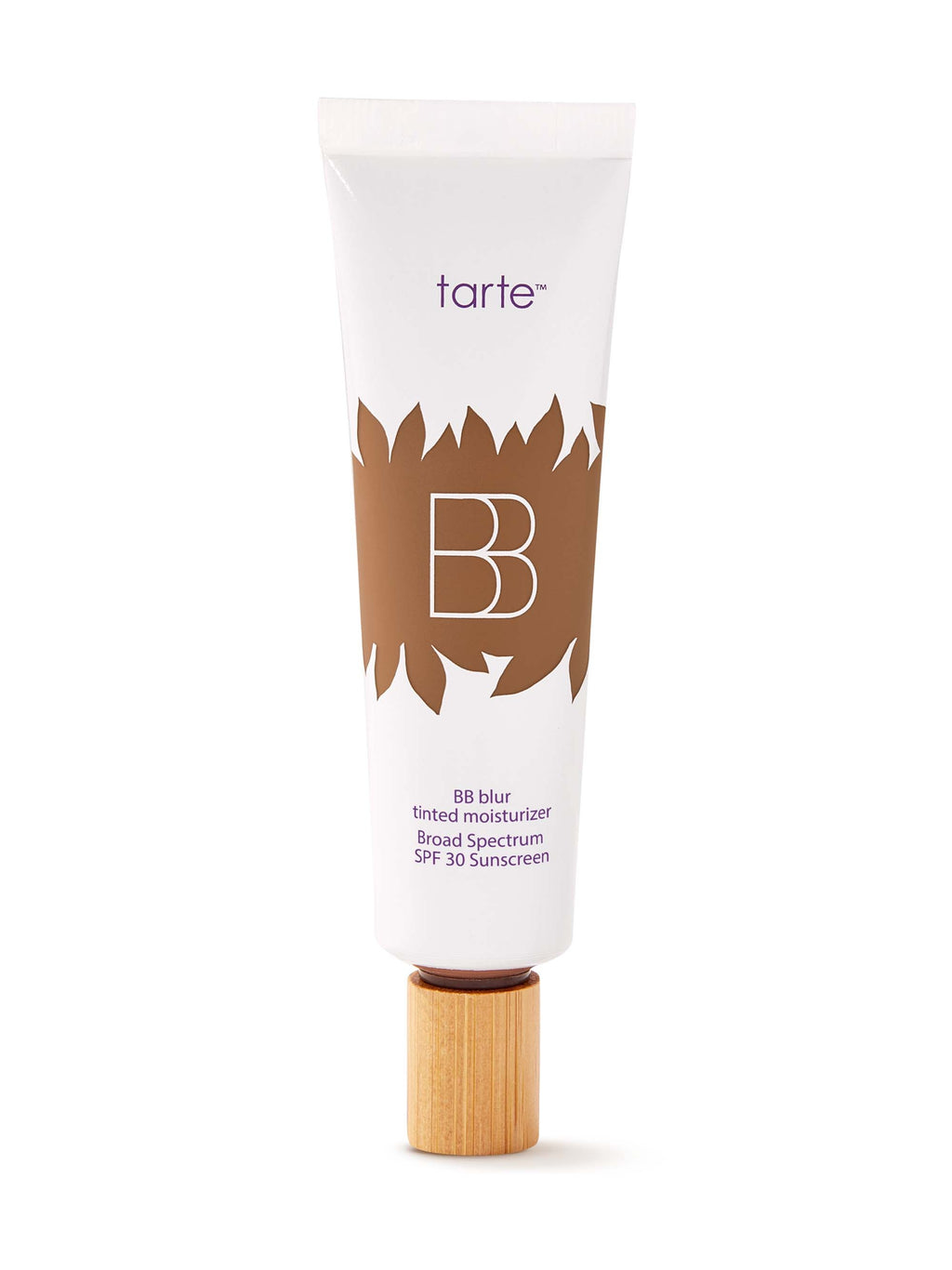 Tarte BB cream tube on a white background