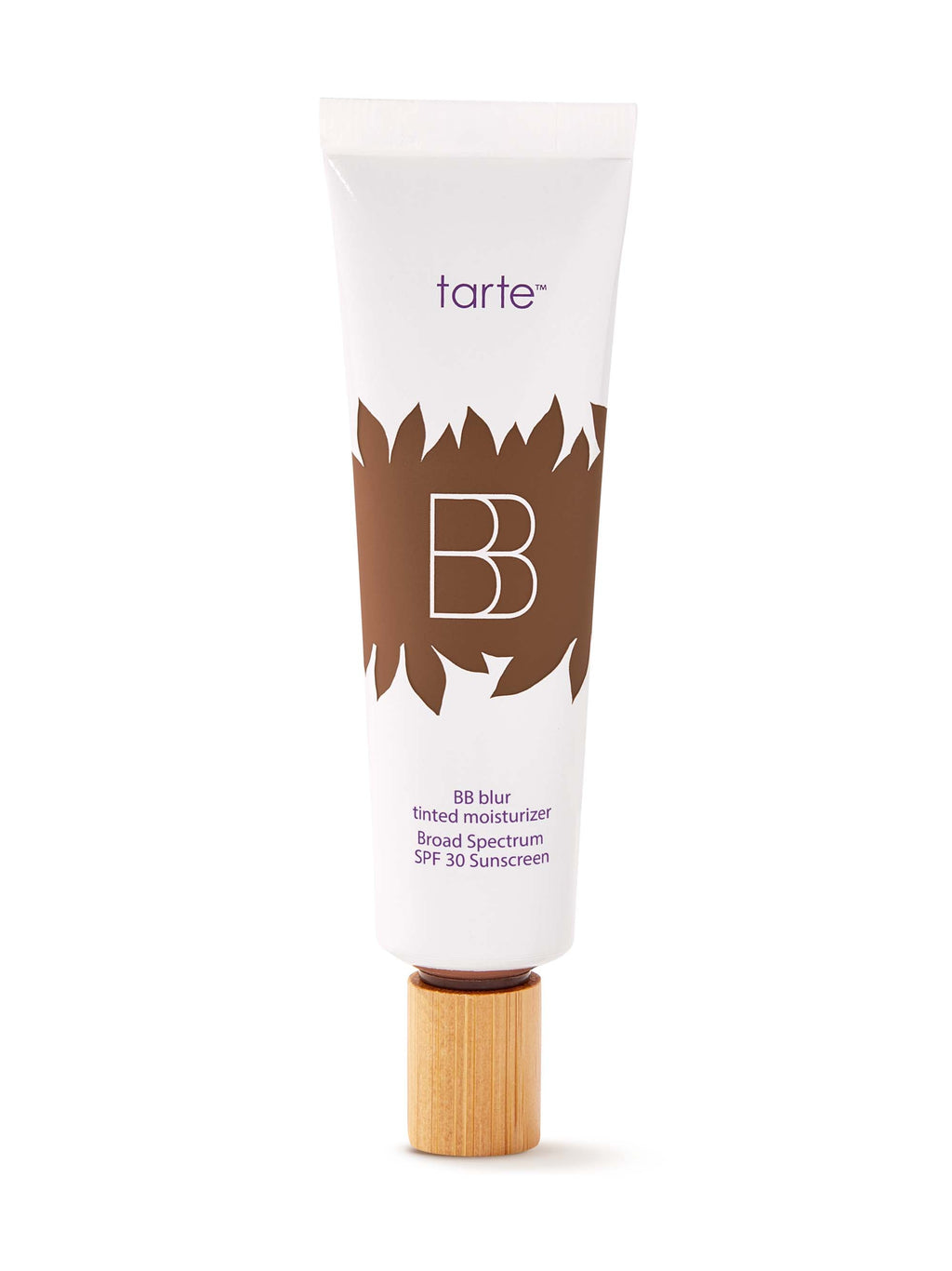 Tarte BB cream tube on a white background