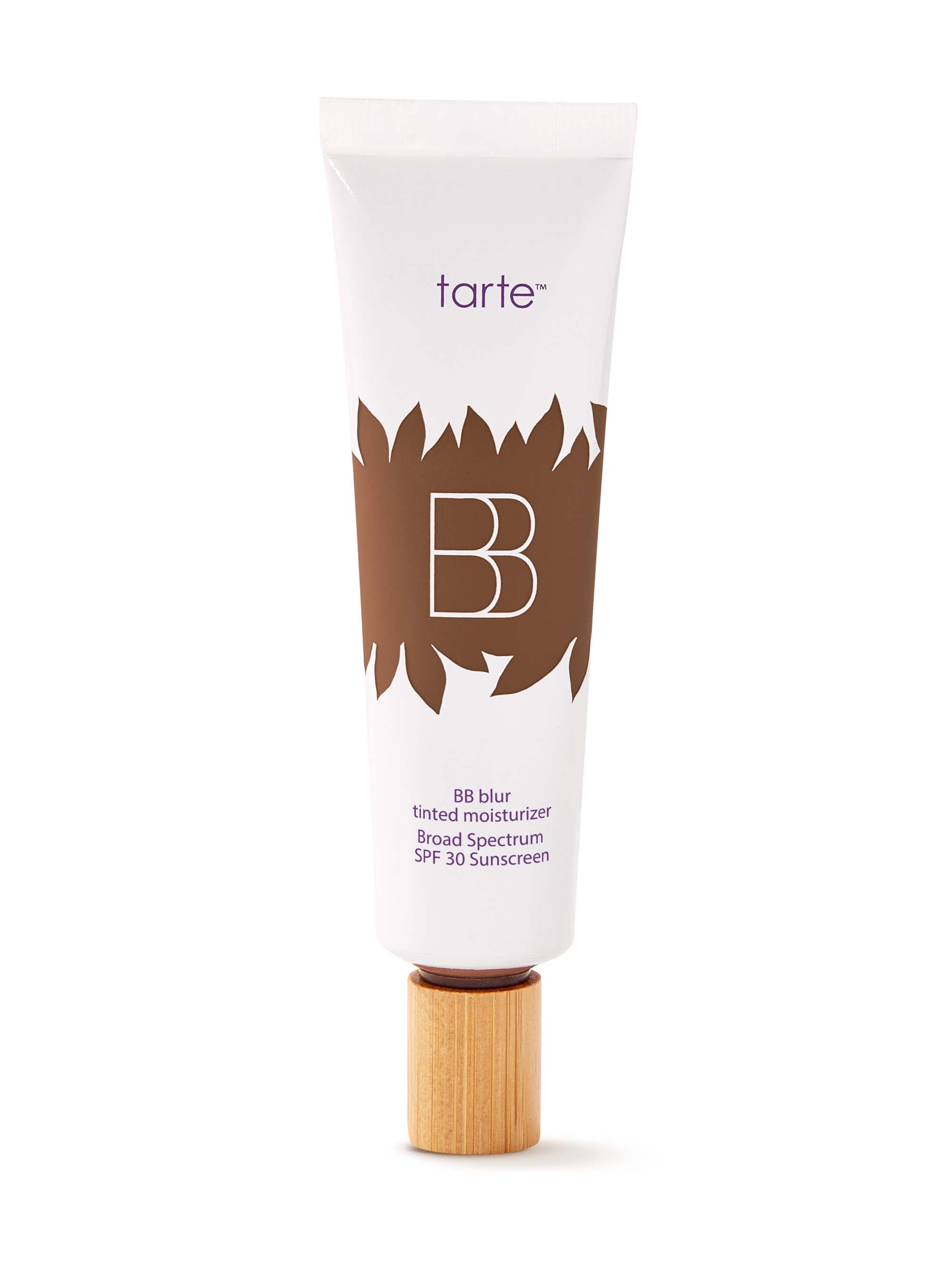 Tarte BB cream tube on a white background