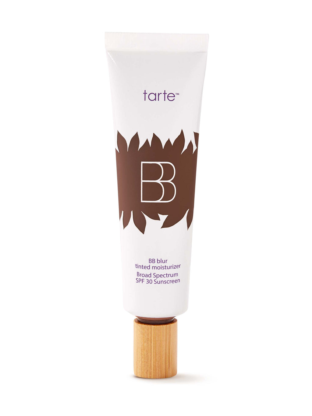 Tarte BB cream tube on a white background