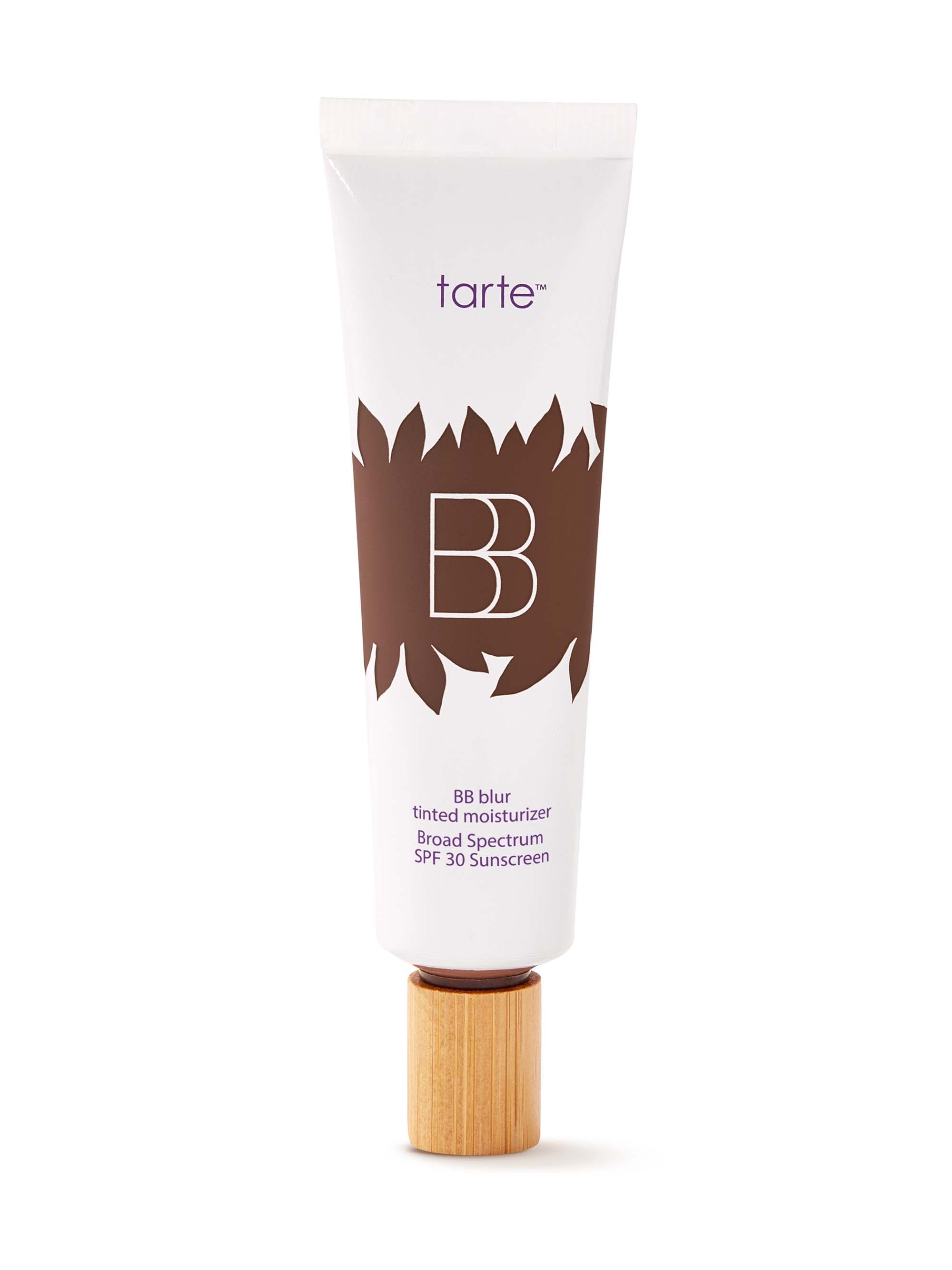 Tarte BB cream tube on a white background