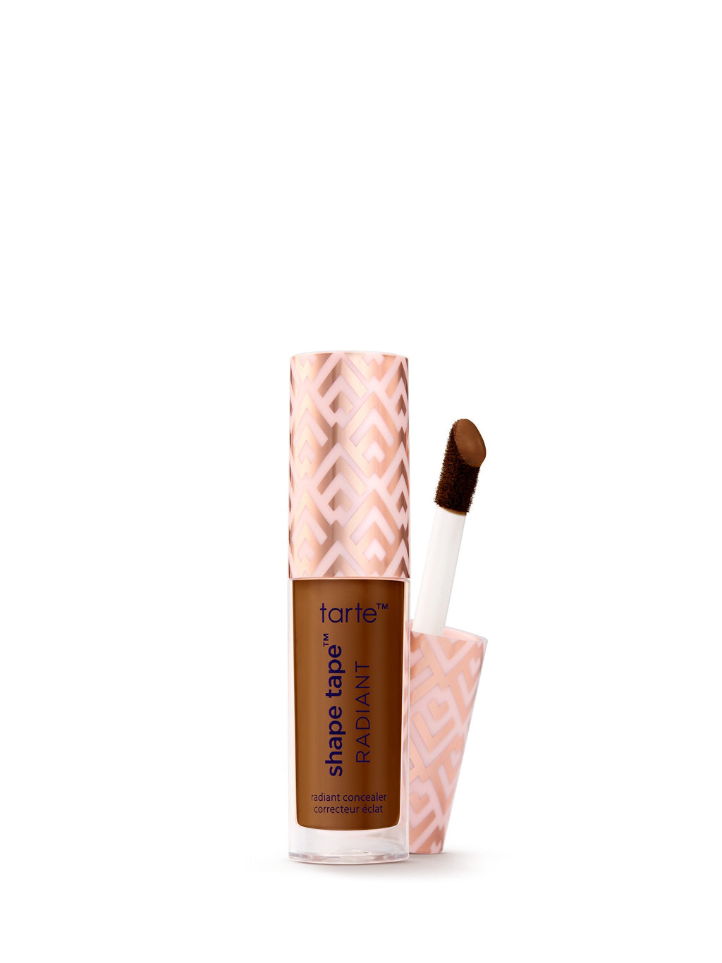 Tarte Shape Tape concealer with applicator on a white background